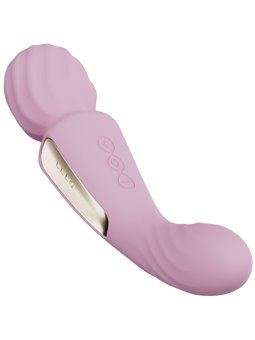 Lelo Switch - Double Stimulation Silicone Wand Vibrator in Pink
