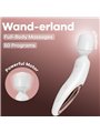 Satisfyer Wand Erland - Massaggiatore Bacchetta Bianco XXL 50 Vel.