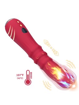 Armony - Realistic Up & Down Thermoregulable Red Vibrator 21.9 Cm