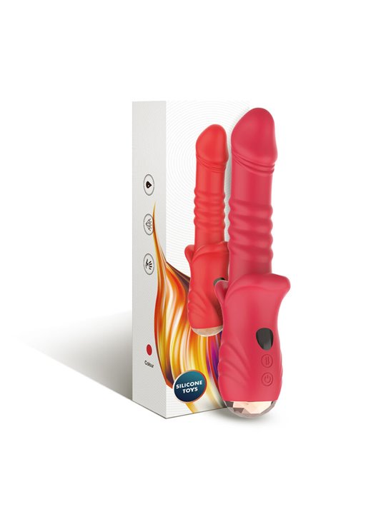 Armony - Realistic Up & Down G-Spot Vibrator, Red, 21.7 cm
