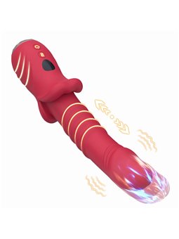 Armony - Realistic Up & Down G-Spot Vibrator, Red, 21.7 cm