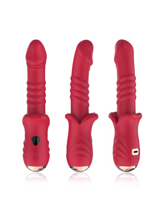 Armony - Realistic Up & Down G-Spot Vibrator, Red, 21.7 cm