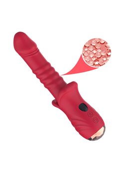 Armony - Realistic Up & Down G-Spot Vibrator, Red, 21.7 cm
