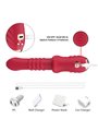 Armony - Realistic Up & Down G-Spot Vibrator, Red, 21.7 cm