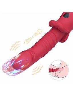 Armony - Vibratore Realistico Punto G Up & Down Rosso 21,7 Cm
