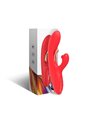 Armony - Vibratore Rabbit in Silicone Rosso con Lingua Oscillante