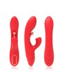 Armony - Red Silicone Rabbit Vibrator with Oscillating Tongue