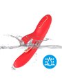 Armony - Red Silicone Rabbit Vibrator with Oscillating Tongue