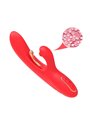 Armony - Red Silicone Rabbit Vibrator with Oscillating Tongue