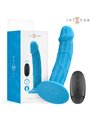 Intense Phoebe - Blue Realistic Vibrator with 10 Vibrations and Remote Control
