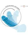 Intense Phoebe - Blue Realistic Vibrator with 10 Vibrations and Remote Control