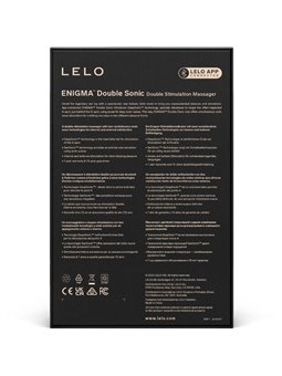 Lelo Enigma Double Sonic - Vibratore Massaggiatore Nero per Punto A