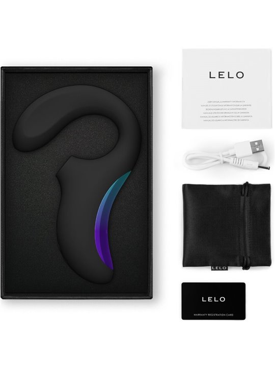 Lelo Enigma Wave - Triple Action Sonic Massager in Black Silicone