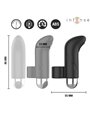 Intense Damiano - Rechargeable Black Silicone Finger Stimulator