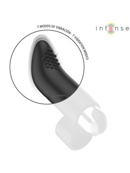 Intense Damiano - Rechargeable Black Silicone Finger Stimulator