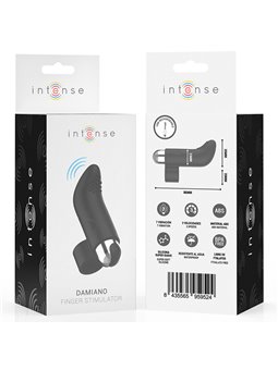 Intense Damiano - Stimolatore da Dito Ricaricabile in Silicone Nero