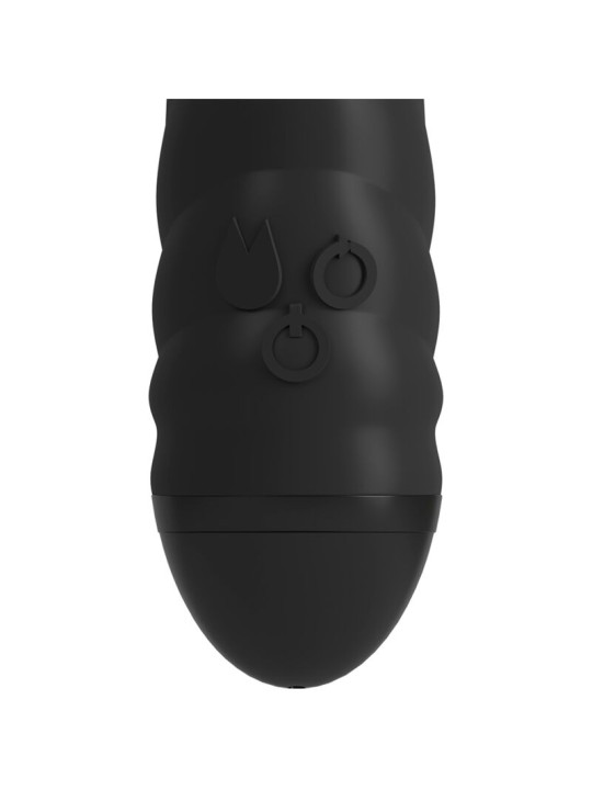 Adrien Lastic Twister - Vibratore Rotatore Rabbit in Silicone Nero