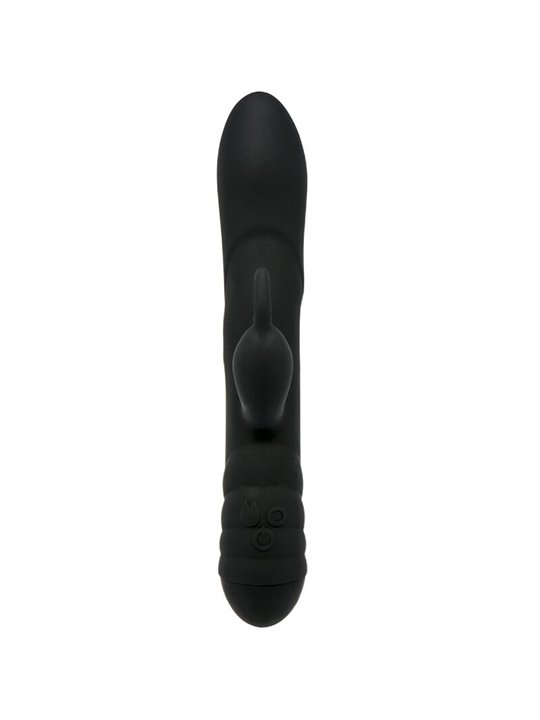 Adrien Lastic Twister - Vibratore Rotatore Rabbit in Silicone Nero