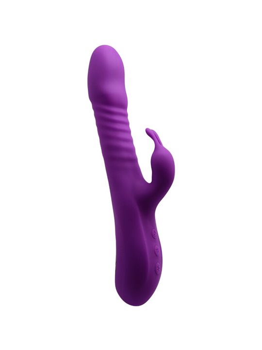 Alive RoMAX - Vibratore Rabbit in Silicone Viola con Funzione Calore