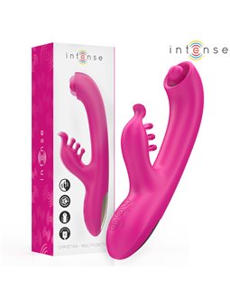 Intense Christina - Vibratore Rabbit Multifunzione 22,5 Cm Rosa