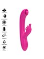 Intense Christina - Vibratore Rabbit Multifunzione 22,5 Cm Rosa