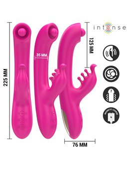 Intense Christina - Vibratore Rabbit Multifunzione 22,5 Cm Rosa