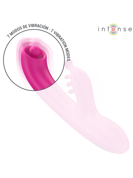 Intense Christina - Vibratore Rabbit Multifunzione 22,5 Cm Rosa