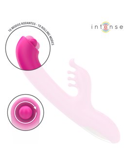 Intense Christina - Vibratore Rabbit Multifunzione 22,5 Cm Rosa