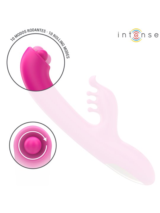 Intense Christina - Vibratore Rabbit Multifunzione 22,5 Cm Rosa