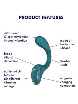 Satisfyer G for Goddes 2 - Vibratore Clitoride e Punto G in Silicone
