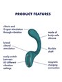 Satisfyer G for Goddes 2 - Vibratore Clitoride e Punto G in Silicone