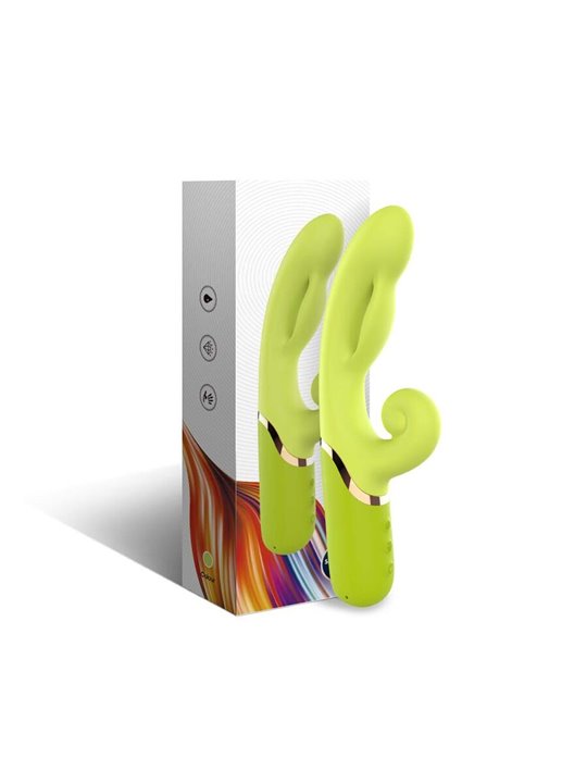 Armony - Vibratore Rabbit Gonfiabile in Silicone Verde 23,5 Cm