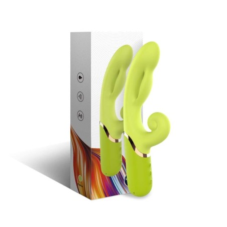 Armony - Vibratore Rabbit Gonfiabile in Silicone Verde 23,5 Cm