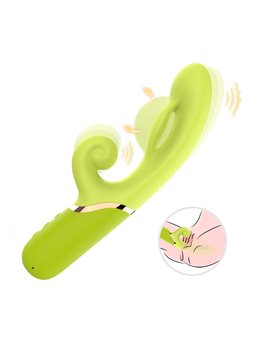 Armony - Inflatable Green Silicone Rabbit Vibrator 23.5 Cm