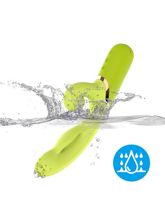 Armony - Vibratore Rabbit Gonfiabile in Silicone Verde 23,5 Cm