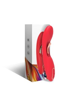 Armony - Red Silicone G-Spot Vibrator with Oscillating Tongue