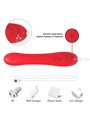 Armony - Red Silicone G-Spot Vibrator with Oscillating Tongue