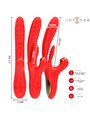 Intense Karol - Vibratore Multifunzione Spinta e Onde Stimolanti Rosso