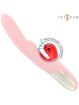 Intense Karol - Multifunction Vibrator with Thrusting and Stimulating Waves, Red