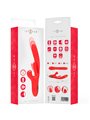 Intense Karol - Multifunction Vibrator with Thrusting and Stimulating Waves, Red