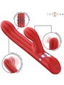Intense Lele - Vibratore Multifunzione Rosso Rotante e Oscillante