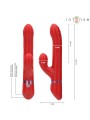 Intense Lele - Vibratore Multifunzione Rosso Rotante e Oscillante