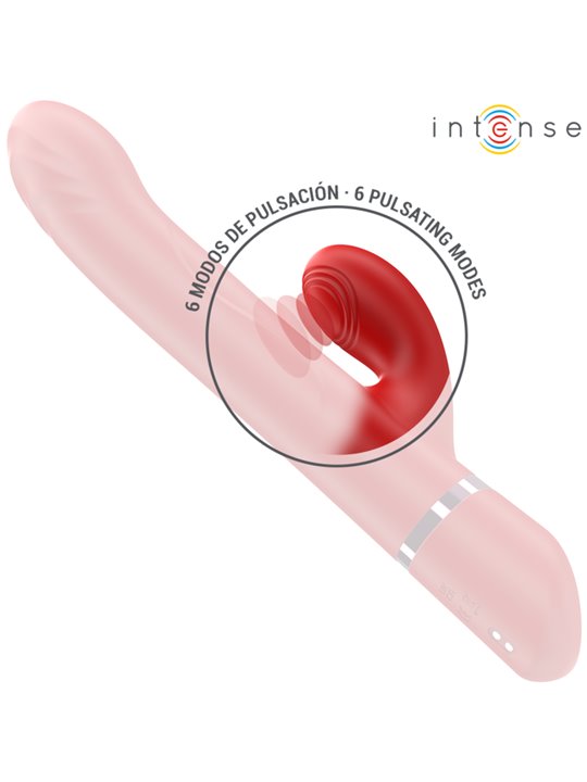 Intense Lele - Vibratore Multifunzione Rosso Rotante e Oscillante