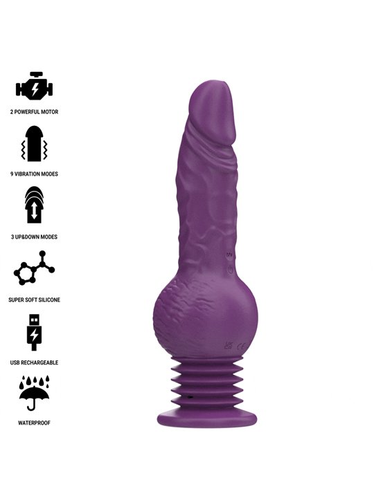 Intense Tatum - 24 cm Purple Up & Down Multifunction Vibrator
