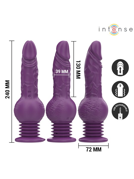 Intense Tatum - 24 cm Purple Up & Down Multifunction Vibrator
