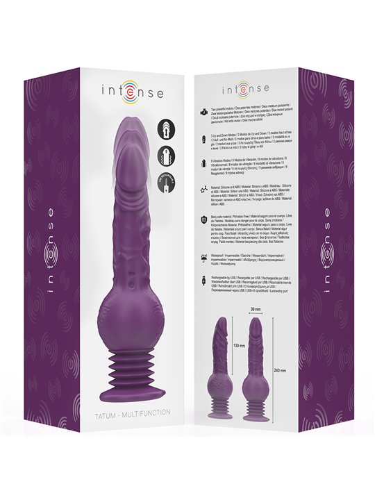Intense Tatum - 24 cm Purple Up & Down Multifunction Vibrator