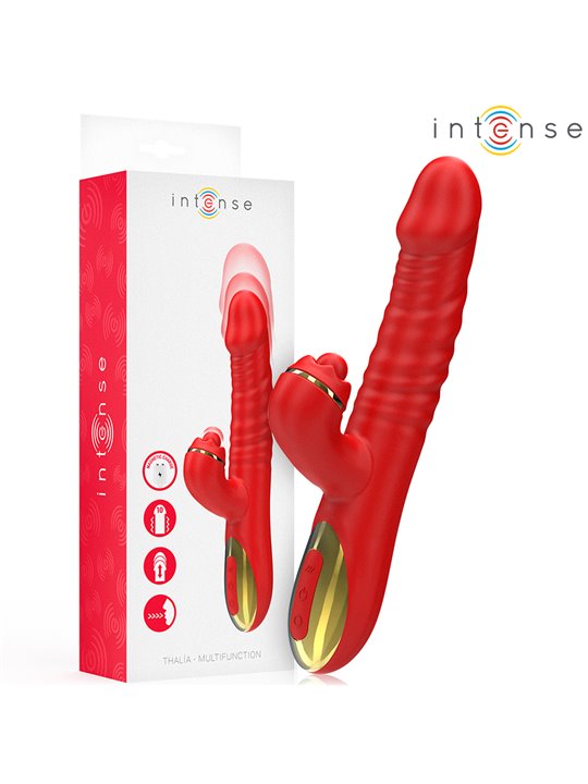 Intense Thalia - Vibratore Rabbit Multifunzione Up & Down Rosso
