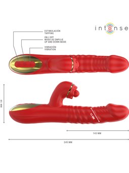Intense Thalia - Vibratore Rabbit Multifunzione Up & Down Rosso