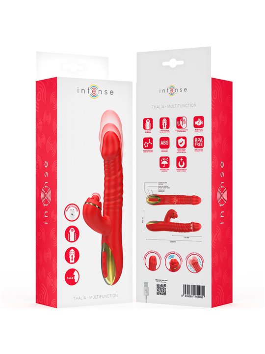Intense Thalia - Red Up & Down Multifunction Rabbit Vibrator