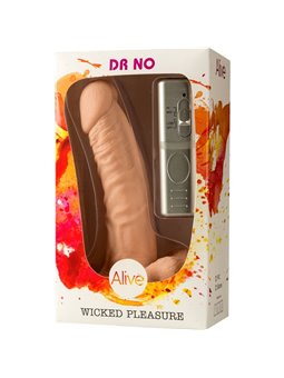 Alive Dr No - Vibratore Pene Realistico in Silicone con Ventosa 18 Cm